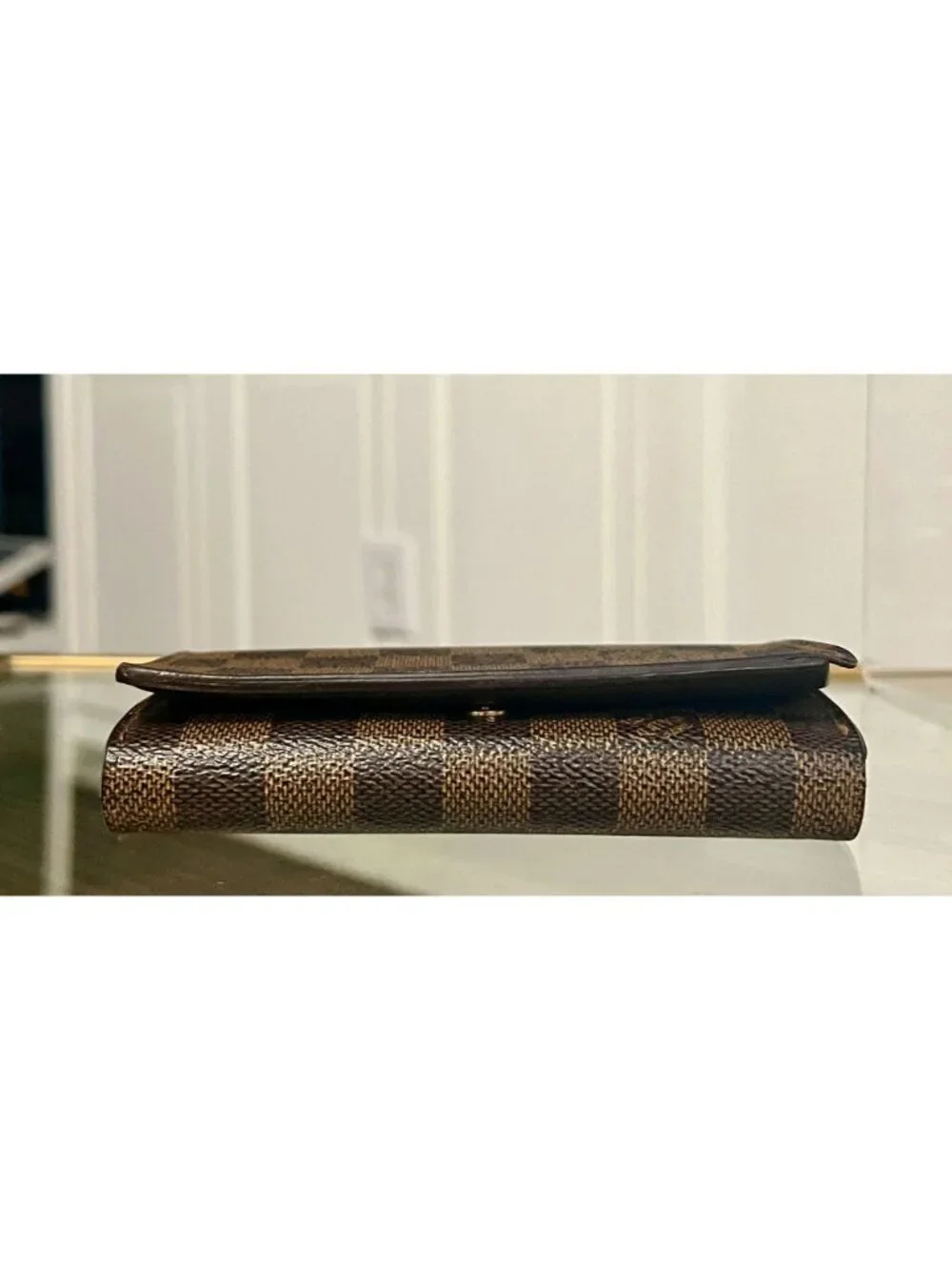 Louis Vuitton Damier Ebene Compact Wallet - Vintage Canvas Bifold